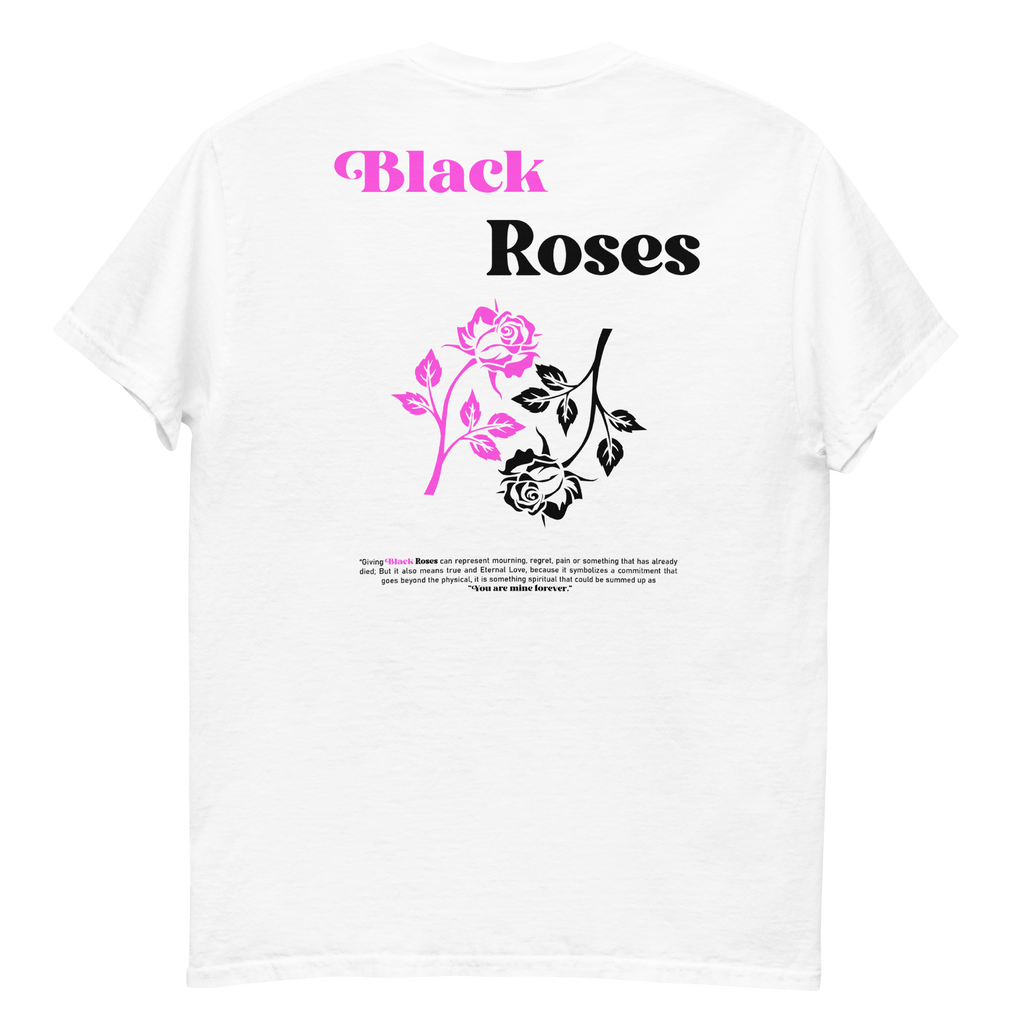 Camiseta Black Roses Blanca