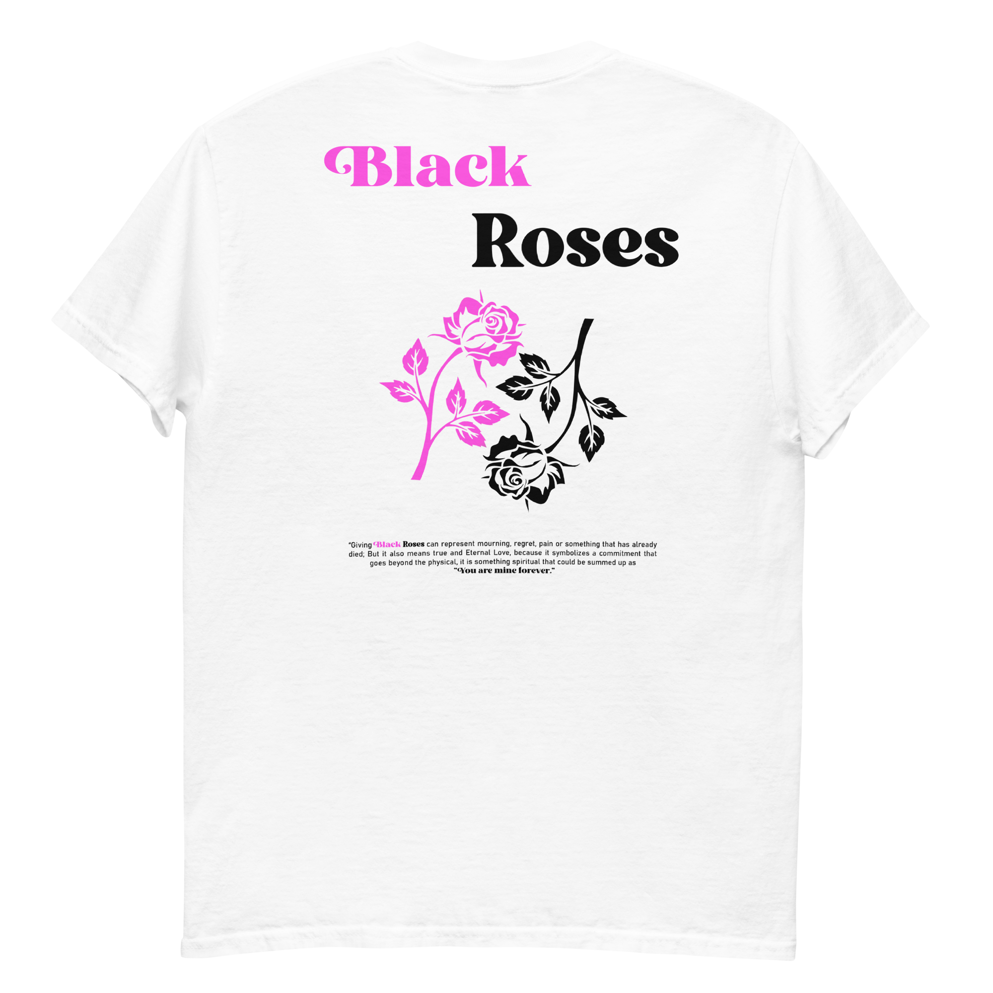 Camiseta Black Roses Blanca