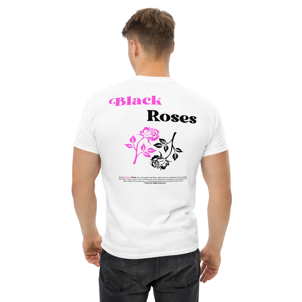 Camiseta Black Roses Blanca