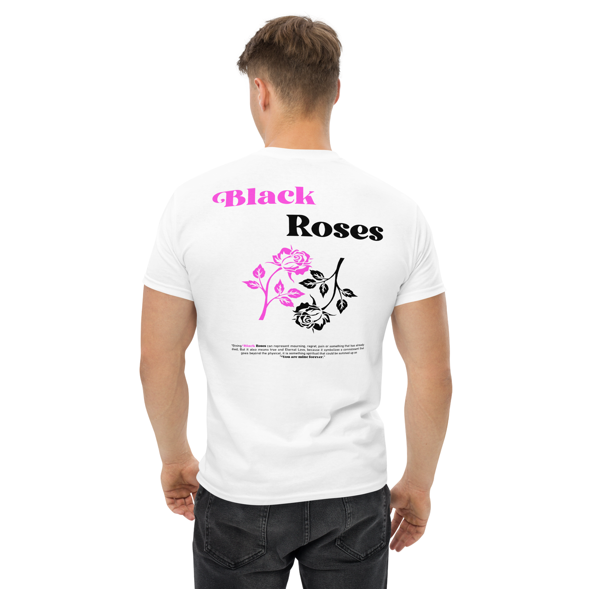 Camiseta Black Roses Blanca