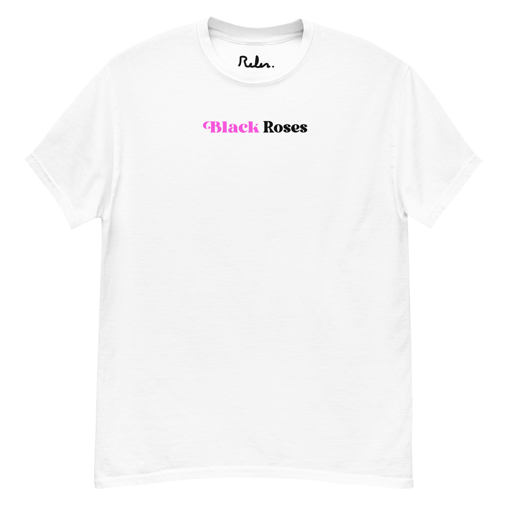 Camiseta Black Roses Blanca