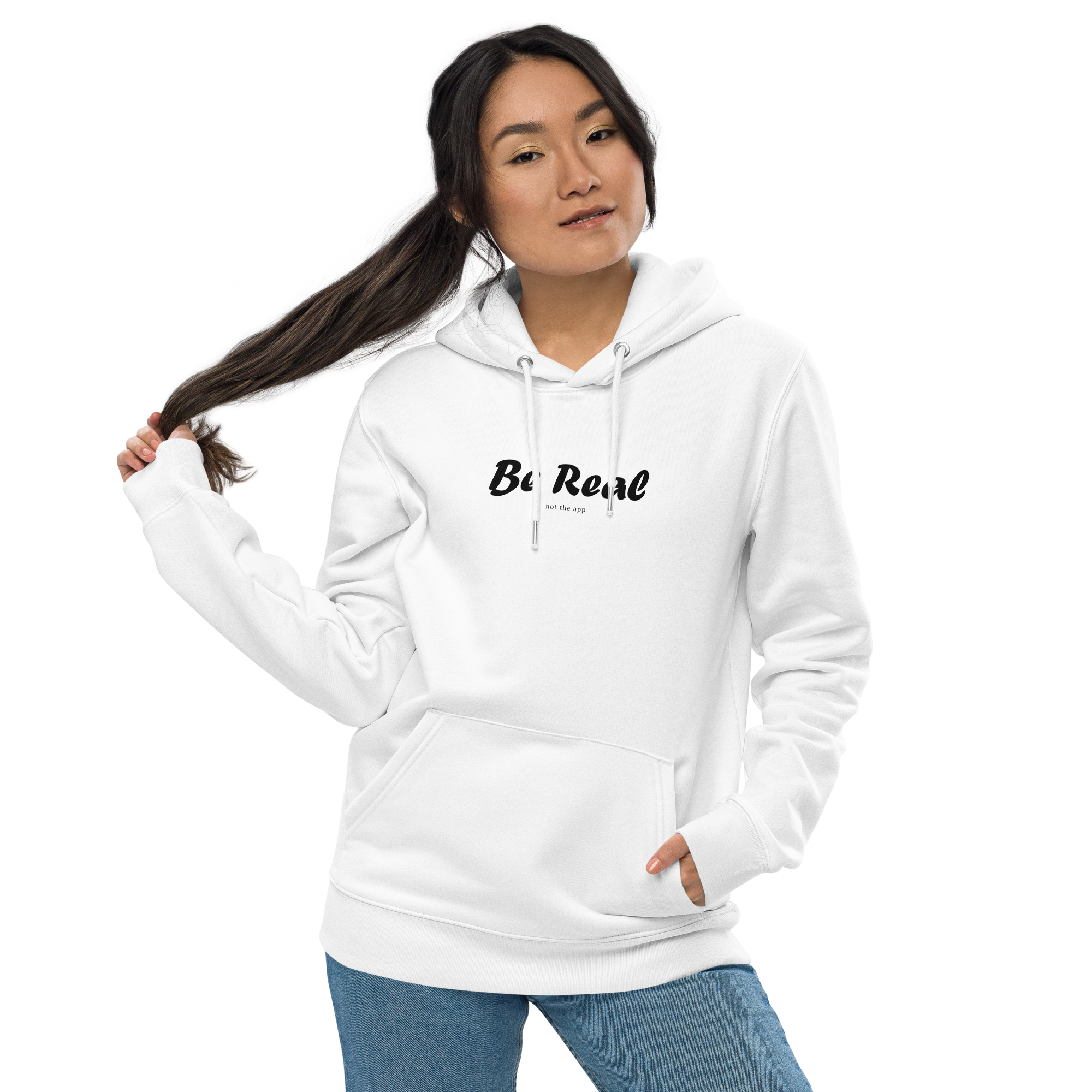 Sudadera Be Real (not the app) Blanca